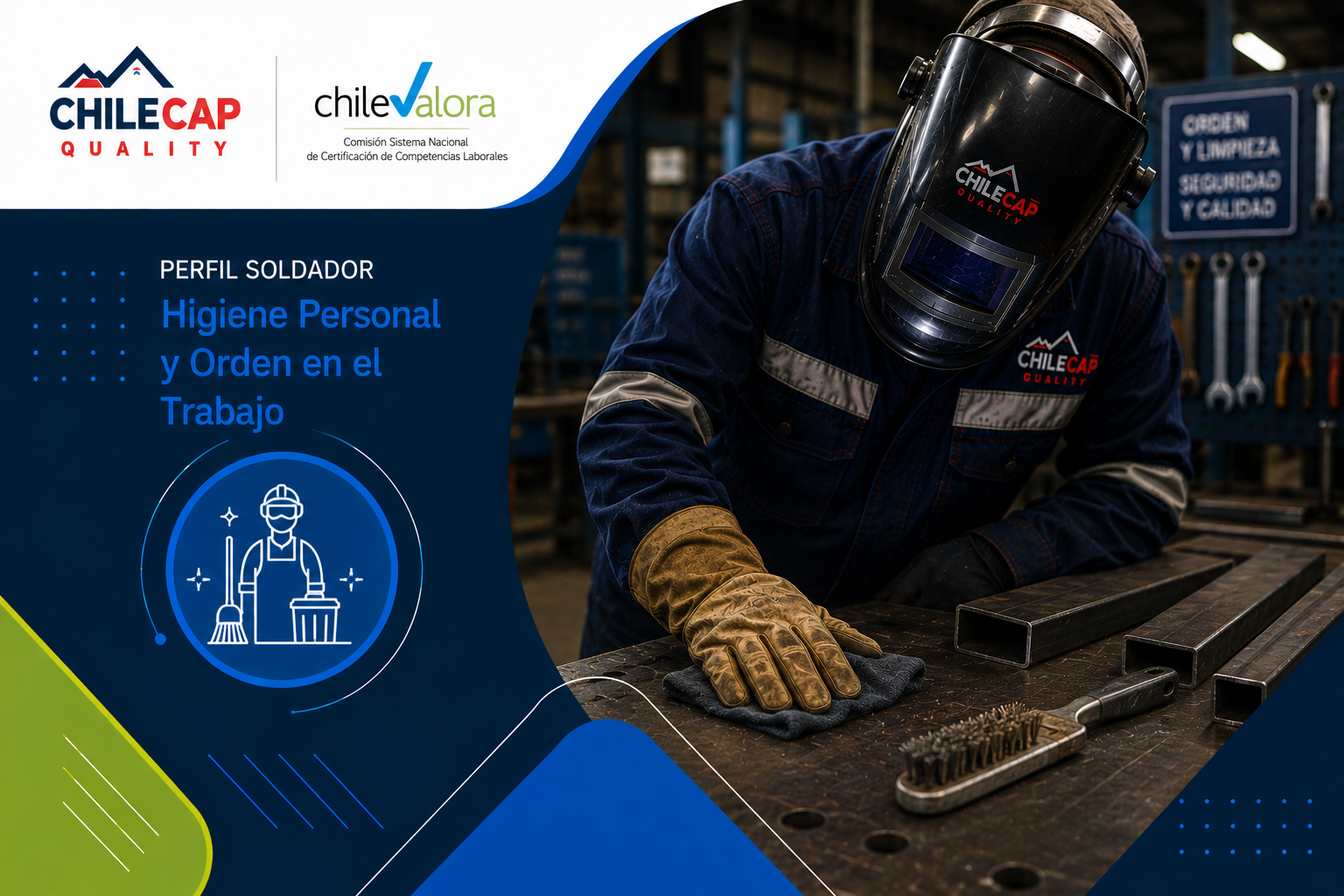 Soldador: Trabajar con Autocuidado, Higiene Personal y Orden
