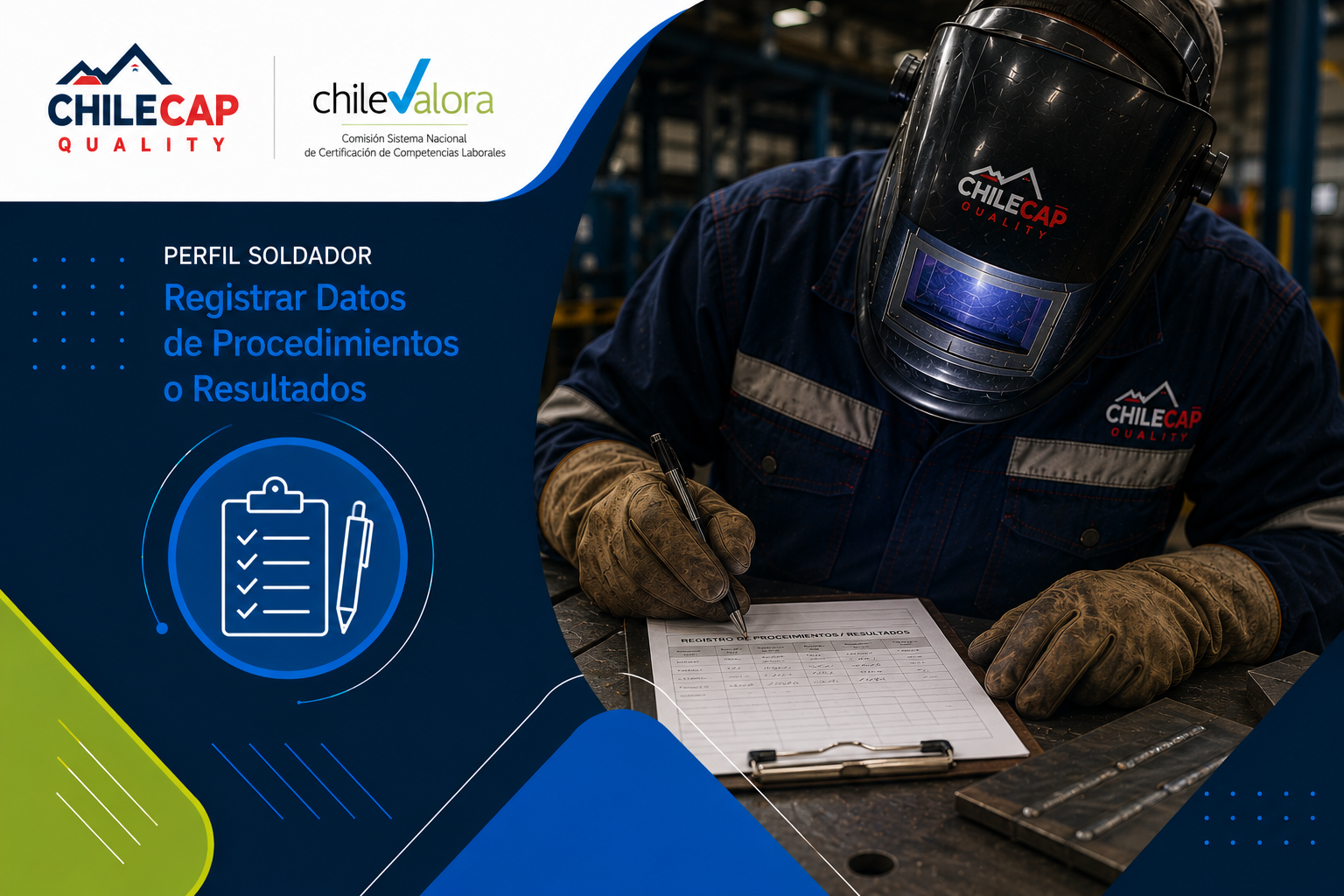 Soldador: Registrar Datos de Procedimientos o Resultados